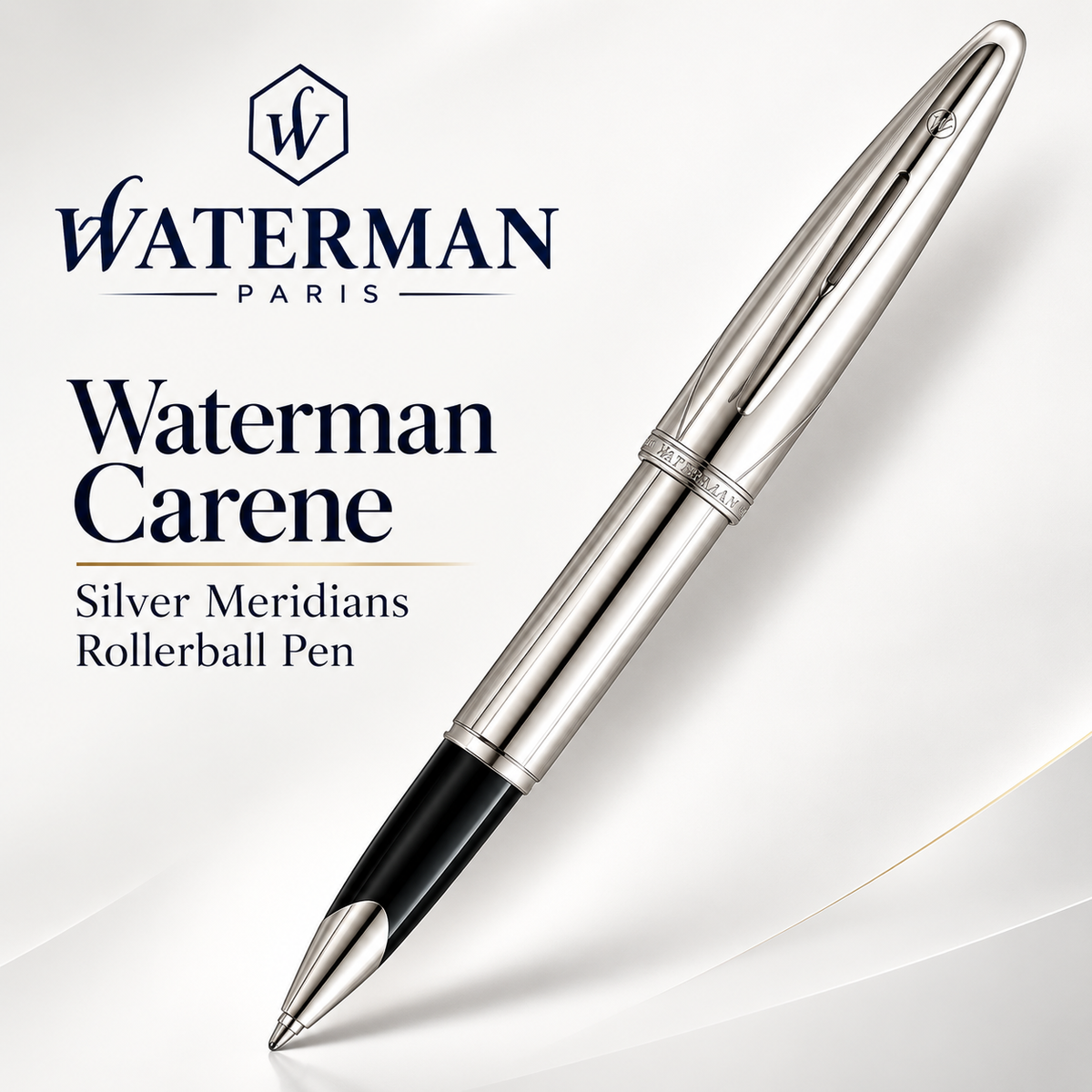 Waterman Carene Silver Meridians Rollerball Pen