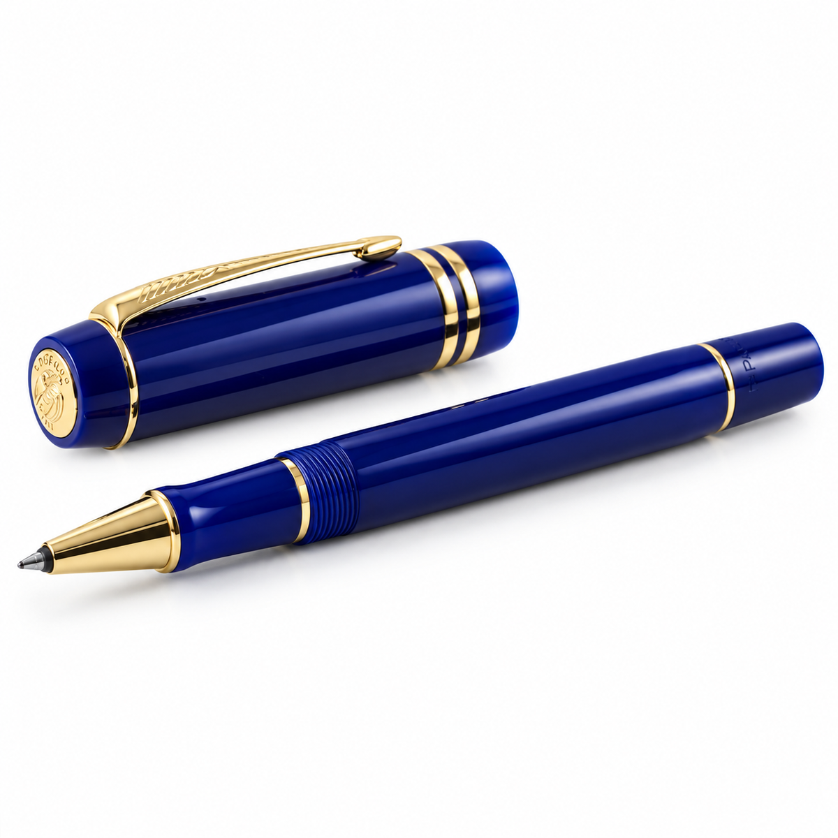 Parker Duofold Centennial Lapis Lazuli Blue GT Rollerball Pen – Gold-Plated Trim