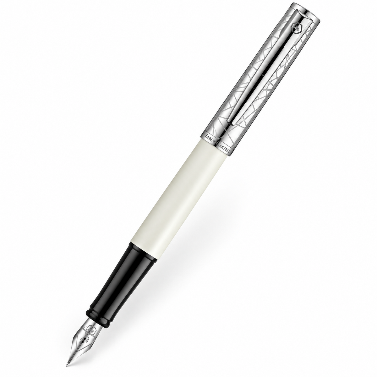Waterman Allure Deluxe White CT Fountain Pen – Fine Nib (F)