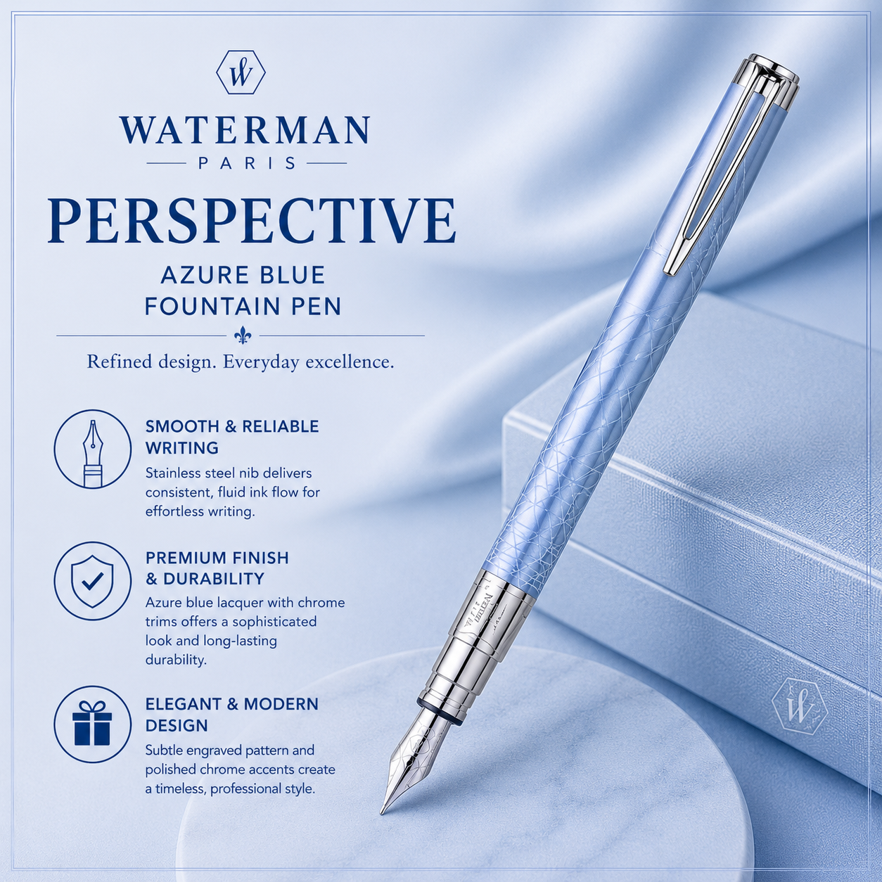 Waterman Perspective Blue CT Fountain Pen