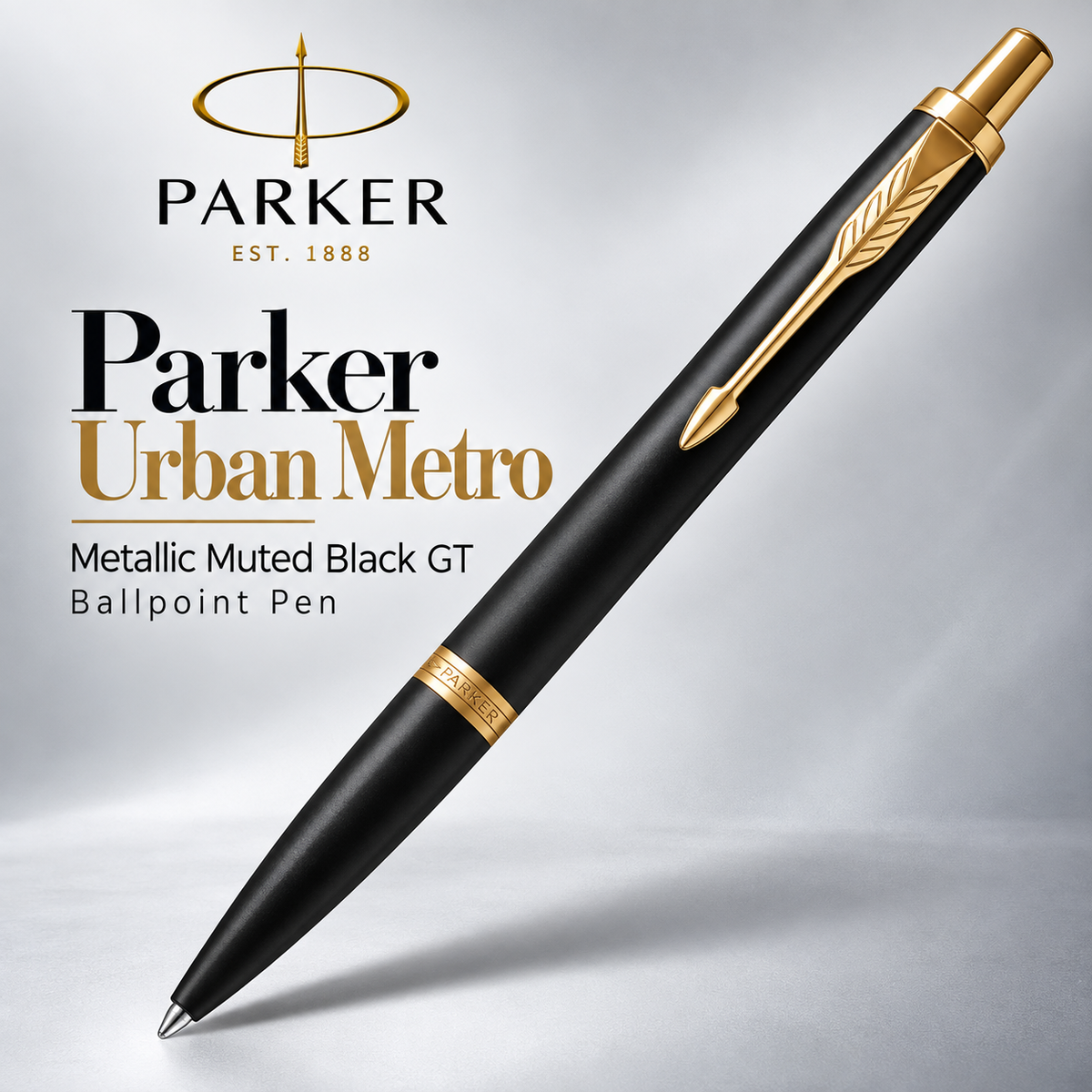 Parker Urban Metro Metallic Muted Black GT Ballpoint Pen