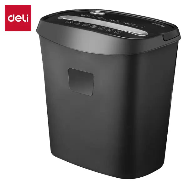 Deli E9945 Cross-Cut Paper Shredder – 6 Sheets | P-4 Security | 12L Bin