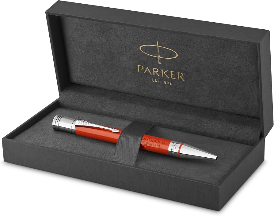 Parker Duofold Classic Big Red CT Ballpoint Pen – Palladium-Plated Trim