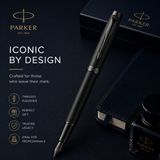 Parker IM Matte Black Achromatic Fountain Pen