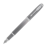 Parker IM Writing Rituals Fountain Pen – Grey Gradient, Chrome Trim (Fine Nib)
