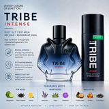 Benetton Tribe Intense Gift Set – EDP 90ml + Deodorant 150ml for Men