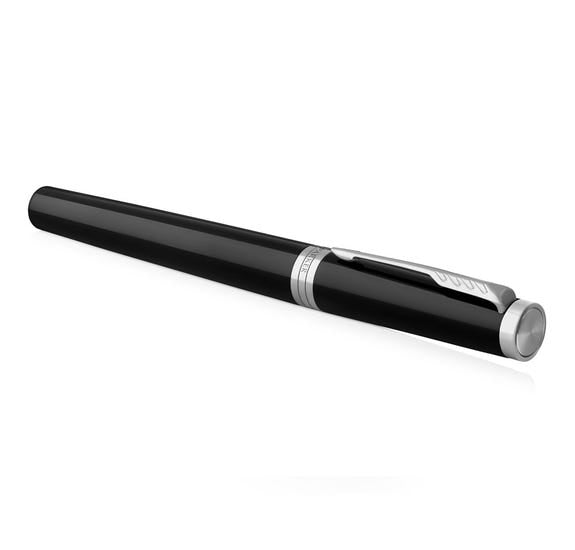 Parker Ingenuity Slim 5th Technology Rollerball Pen | Black Lacquer CT, Fine