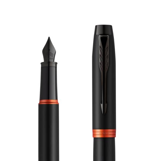 Parker IM Vibrant Ring Fountain Pen – Orange | Premium Fountain Pen