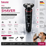 Beurer MN8X wet and dry cordless rotary electric shaver