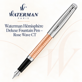 Waterman Hémisphère Deluxe Fountain Pen – Rose Wave CT