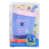 Deli E0732 Blueberry Rotary Pencil Sharpener | Manual Hand-Crank Pencil Sharpener