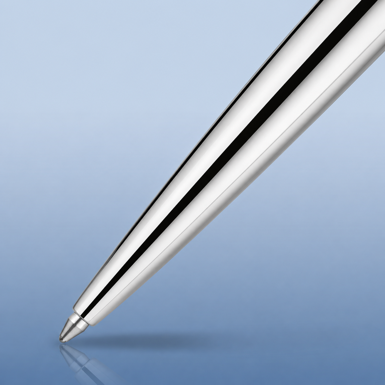 Waterman Graduate Ballpoint Pen – Brushed Stainless Steel | Medium Point | Blue Ink