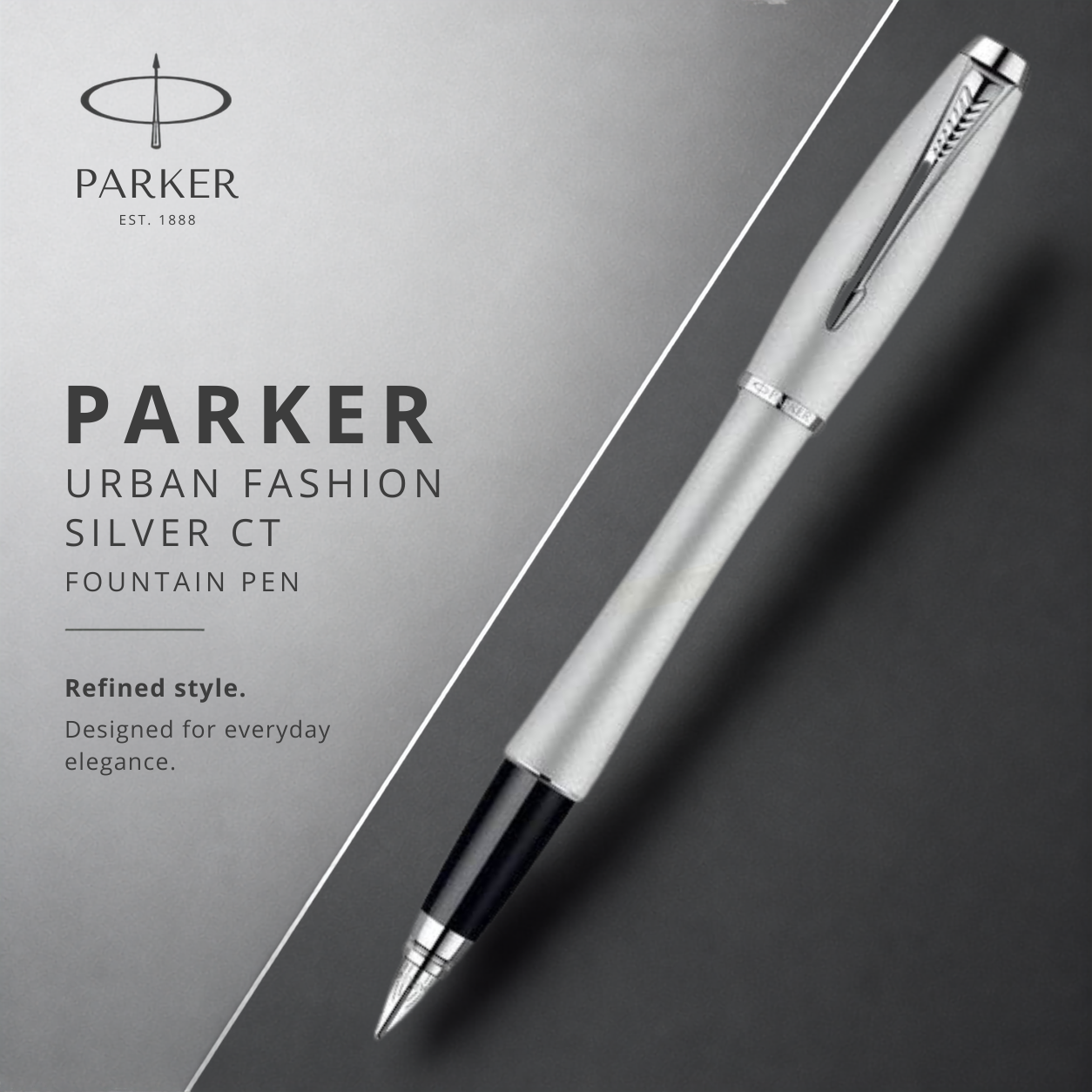Parker Urban Fashion Silver CT Fountain Pen