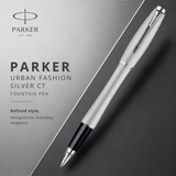 Parker Urban Fashion Silver CT Fountain Pen