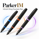 Parker IM Vibrant Ring Fountain Pen – Blue, Orange & Purple