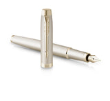 Parker IM Monochrome Fountain Pen – Champagne Finish