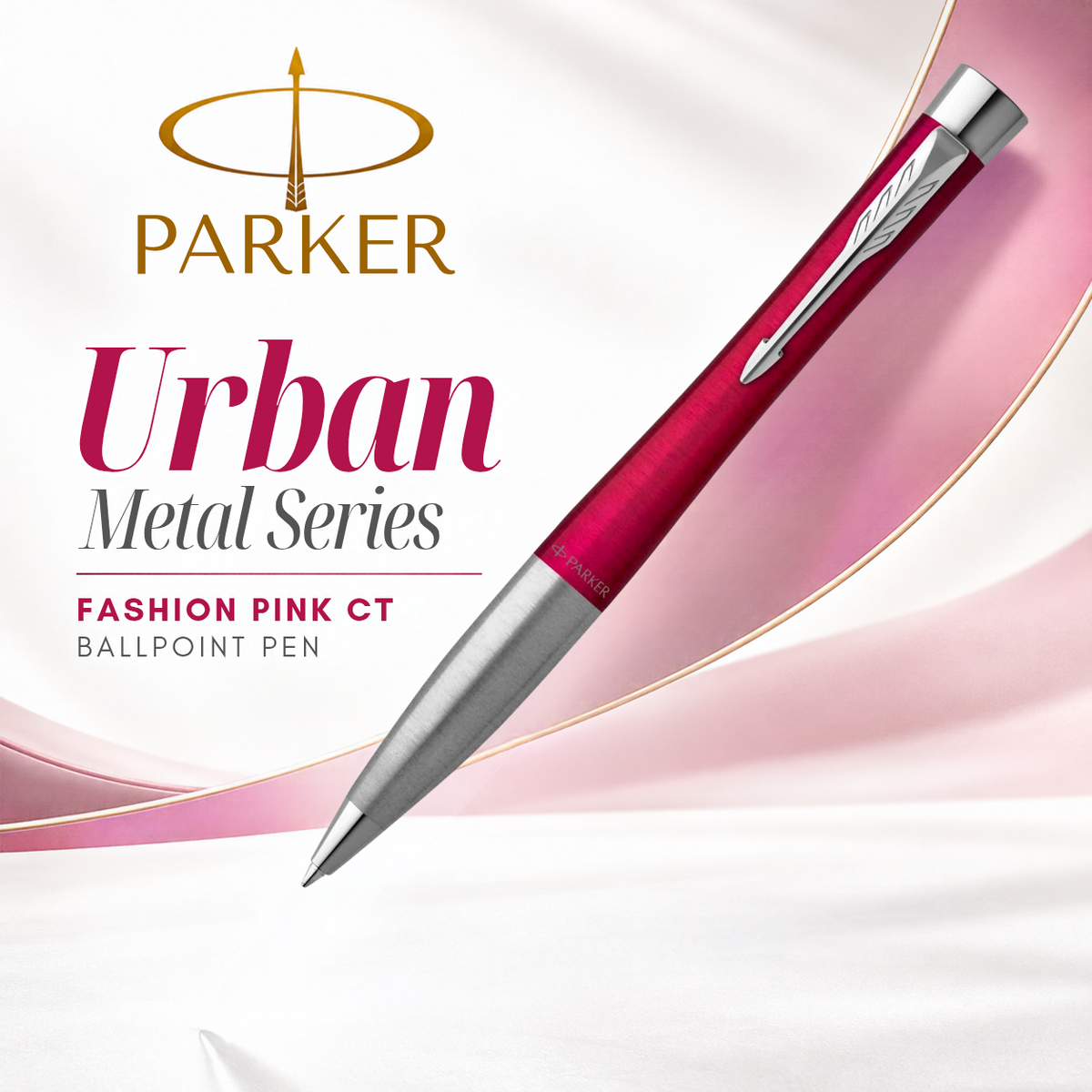 Parker Urban Metal Series Fashion Pink CT Ballpoint Pen