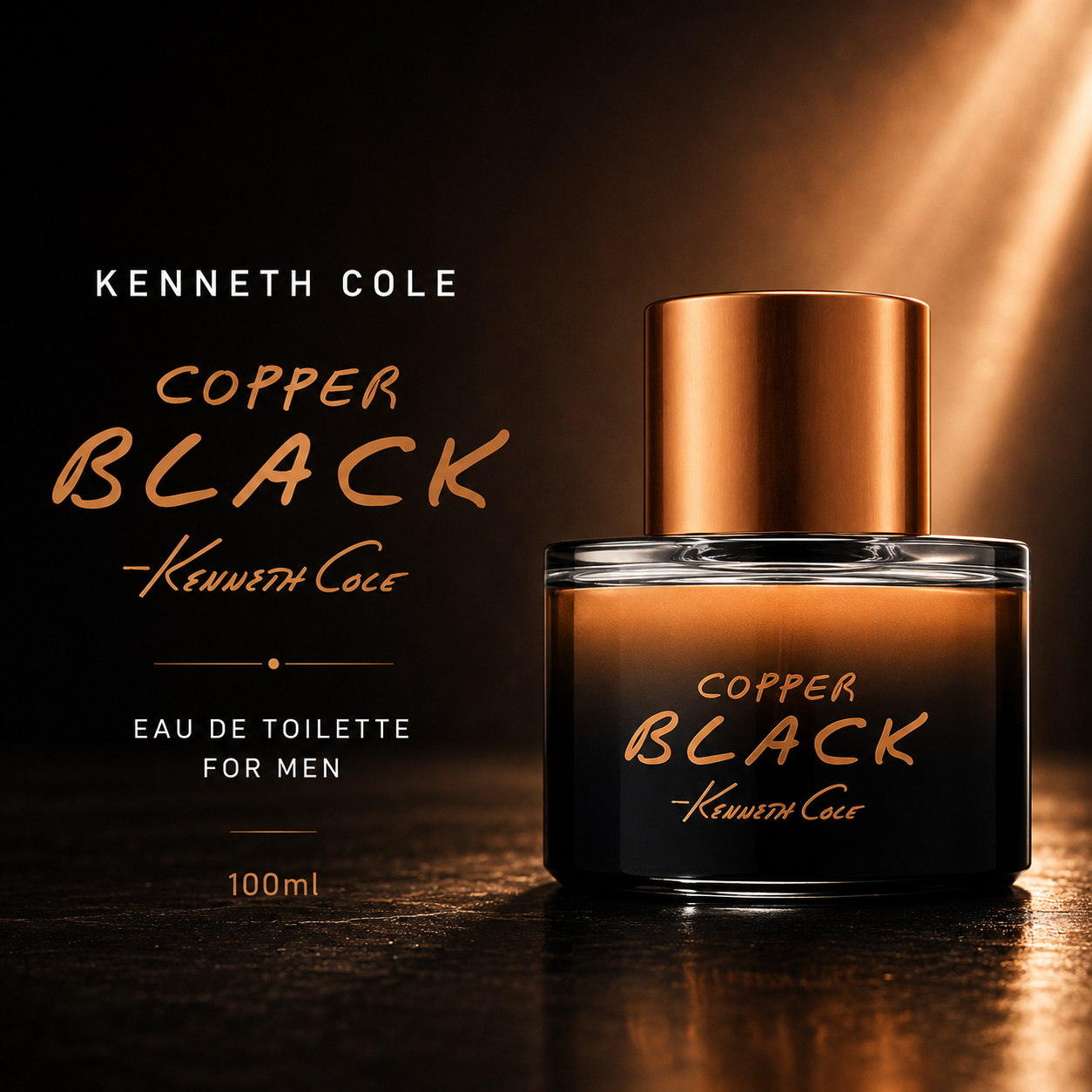 Kenneth Cole Copper Black EDT Spray For Men 100ml