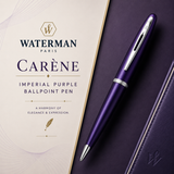 Waterman Carène Ballpoint Pen – Imperial Purple with Gold Trim