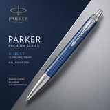 Parker Premium Series Ballpoint Pen – Blue CT (Chrome Trim)