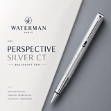 Waterman Perspective Silver CT Ballpoint Pen