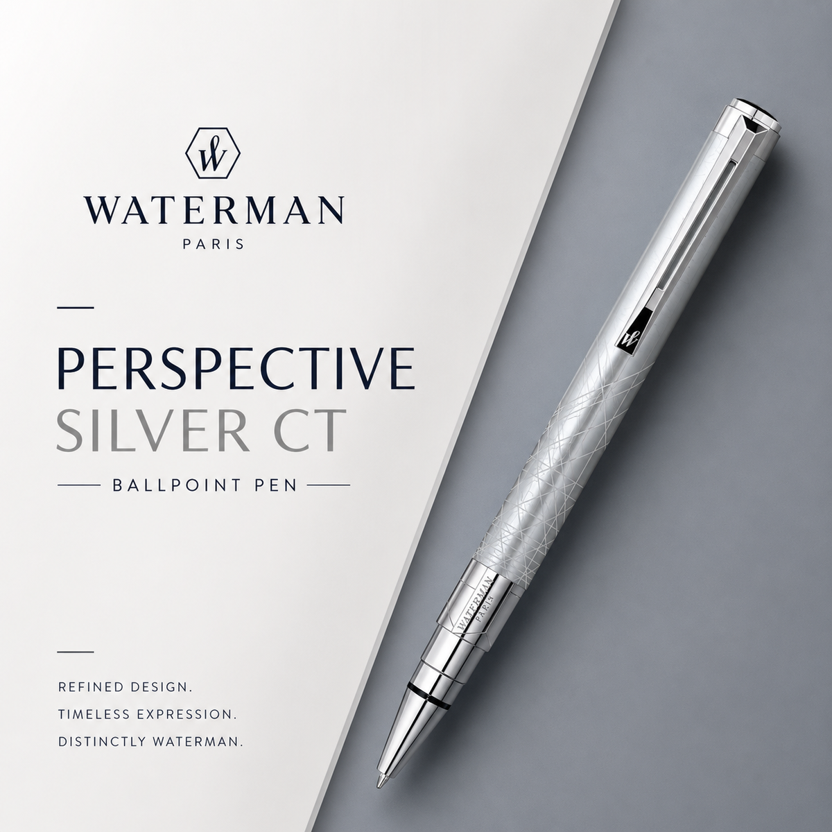 Waterman Perspective Silver CT Ballpoint Pen