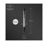 Parker IM Achromatic Matte Grey Ballpoint Pen with Black PVD Trim