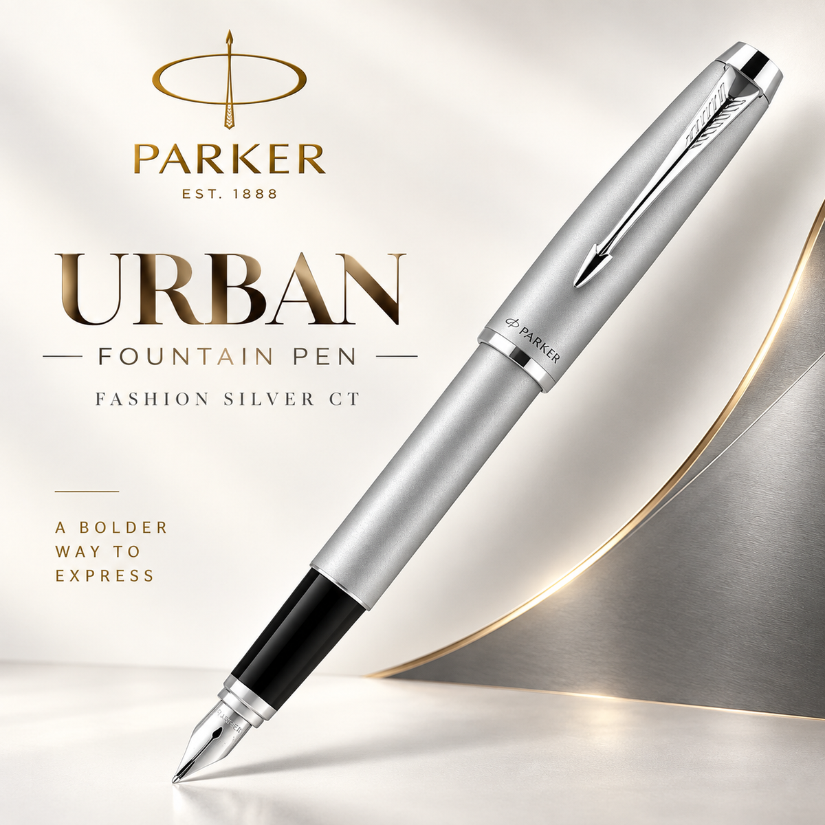Parker Urban Fashion Silver CT Fountain Pen