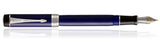 Parker Duofold Centennial Classic Blue & Black CT Fountain Pen – 18K Solid Gold Rhodium-Plated Nib