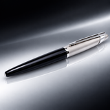 Waterman Edson Diamond Black Rollerball Pen – Platinum-Plated Trim