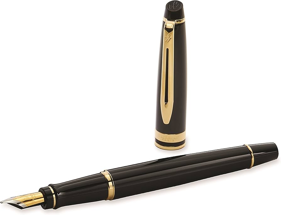 Waterman Expert Black GT Fountain Pen – Premium Writing Instrument