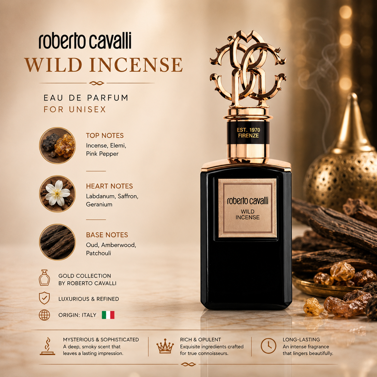 GOLD WILD INCENSE 100ML EDP