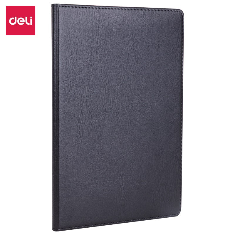 Deli E7902 Hard Leather Cover 32K Notebook – 80 Sheets