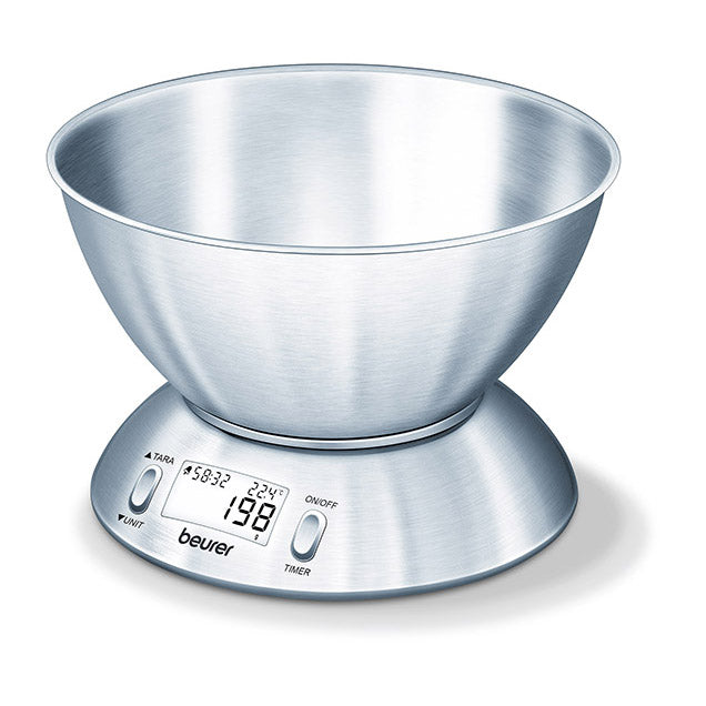 Beurer KS 54 Stainless Steel Kitchen Scale with Bowl