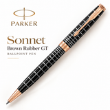Parker Sonnet Brown Rubber GT Ballpoint Pen