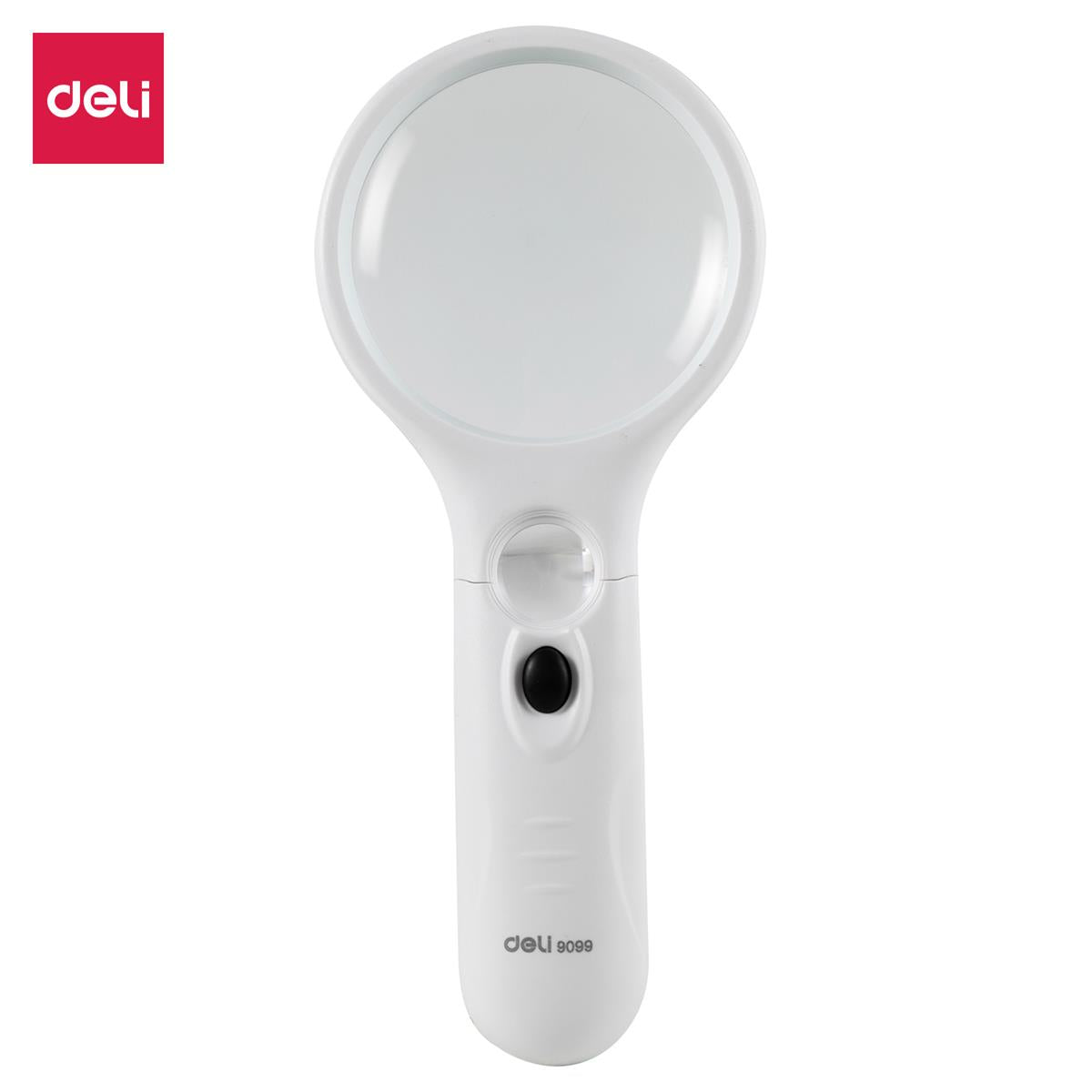 Deli E9099 LED Magnifier – 3X & 11X Illuminated Handheld Magnifying Glass