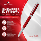 Sheaffer Intensity Translucent Red Fountain Pen – Medium Nib