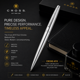 Cross ATX Pure Chrome Ballpoint Pen – Polished Chrome | Lifetime Warranty
