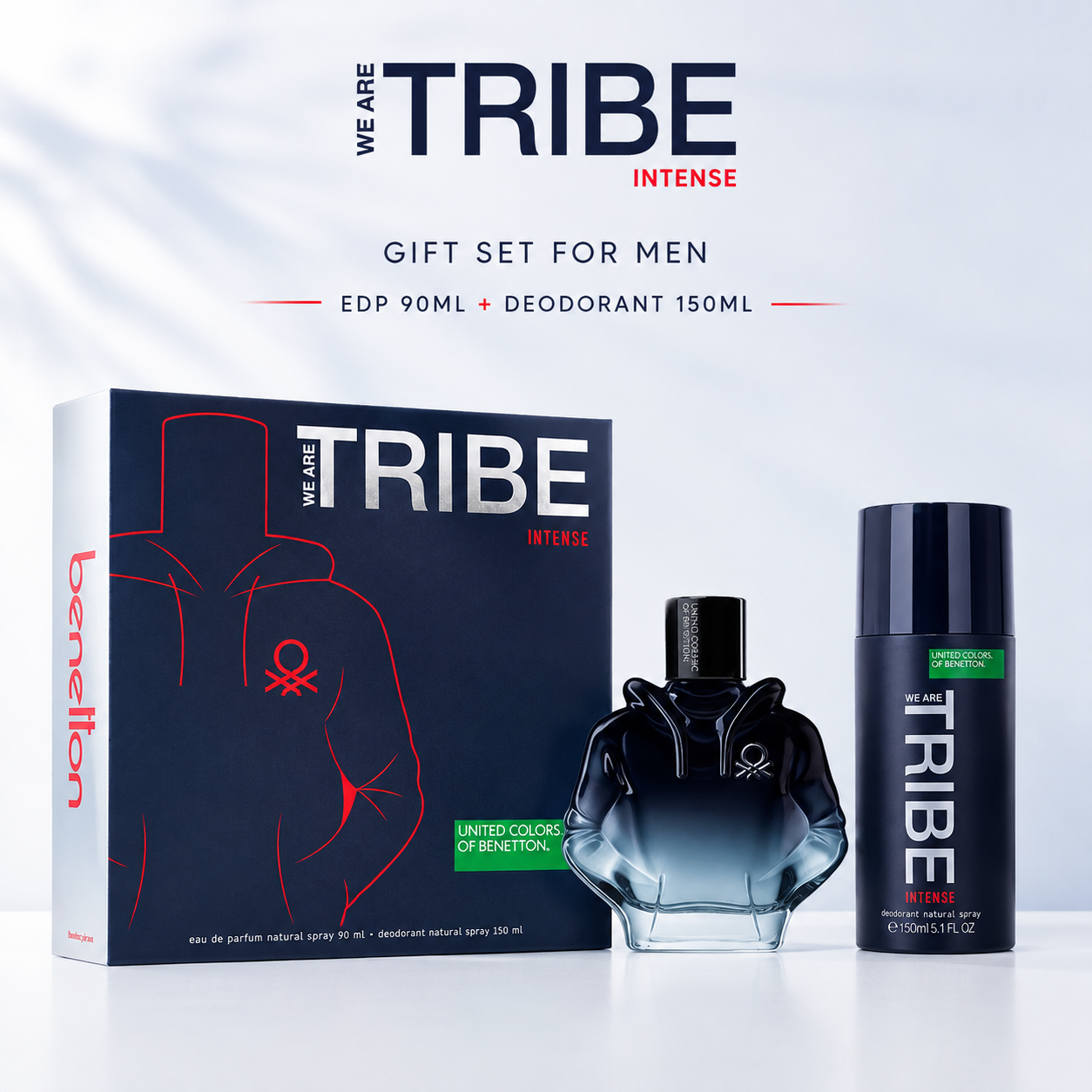 Benetton Tribe EDT 90ml + Deodorant 150ml Gift Set