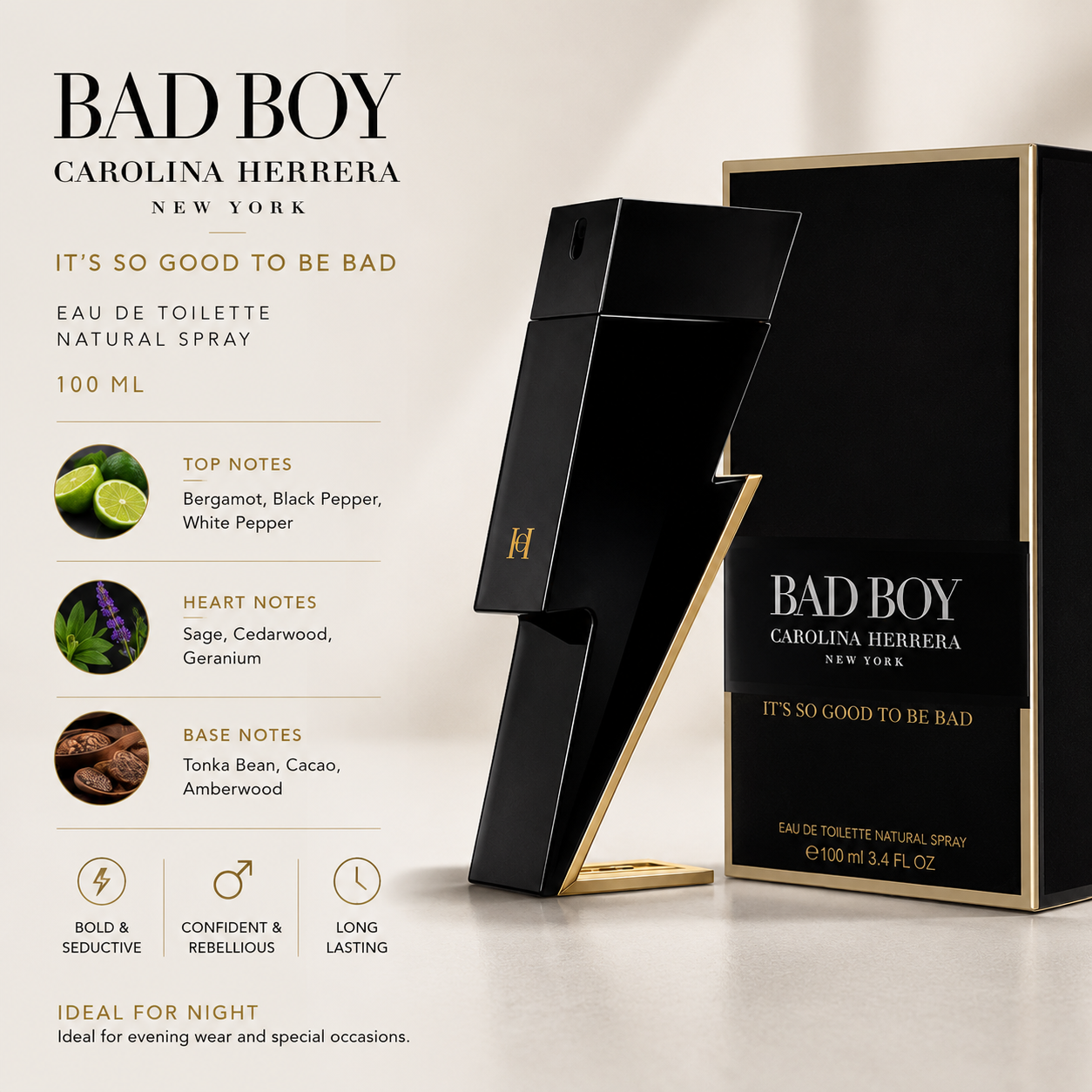 CH BAD BOY EDT NS 100 ML