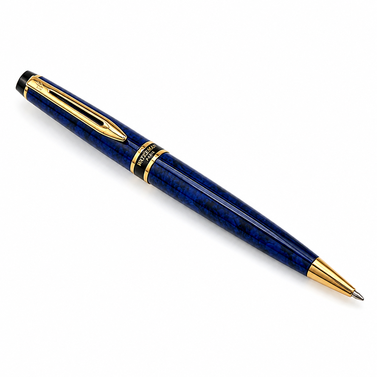 Waterman Hemisphere Marble Blue Ballpoint Pen