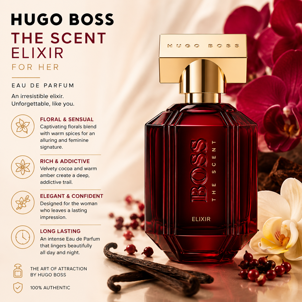 Hugo Boss The Scent Elixir for Her EDP 50ml | Floral Oriental Perfume