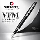 Sheaffer VFM Matte Black CT Fountain Pen – Medium Nib