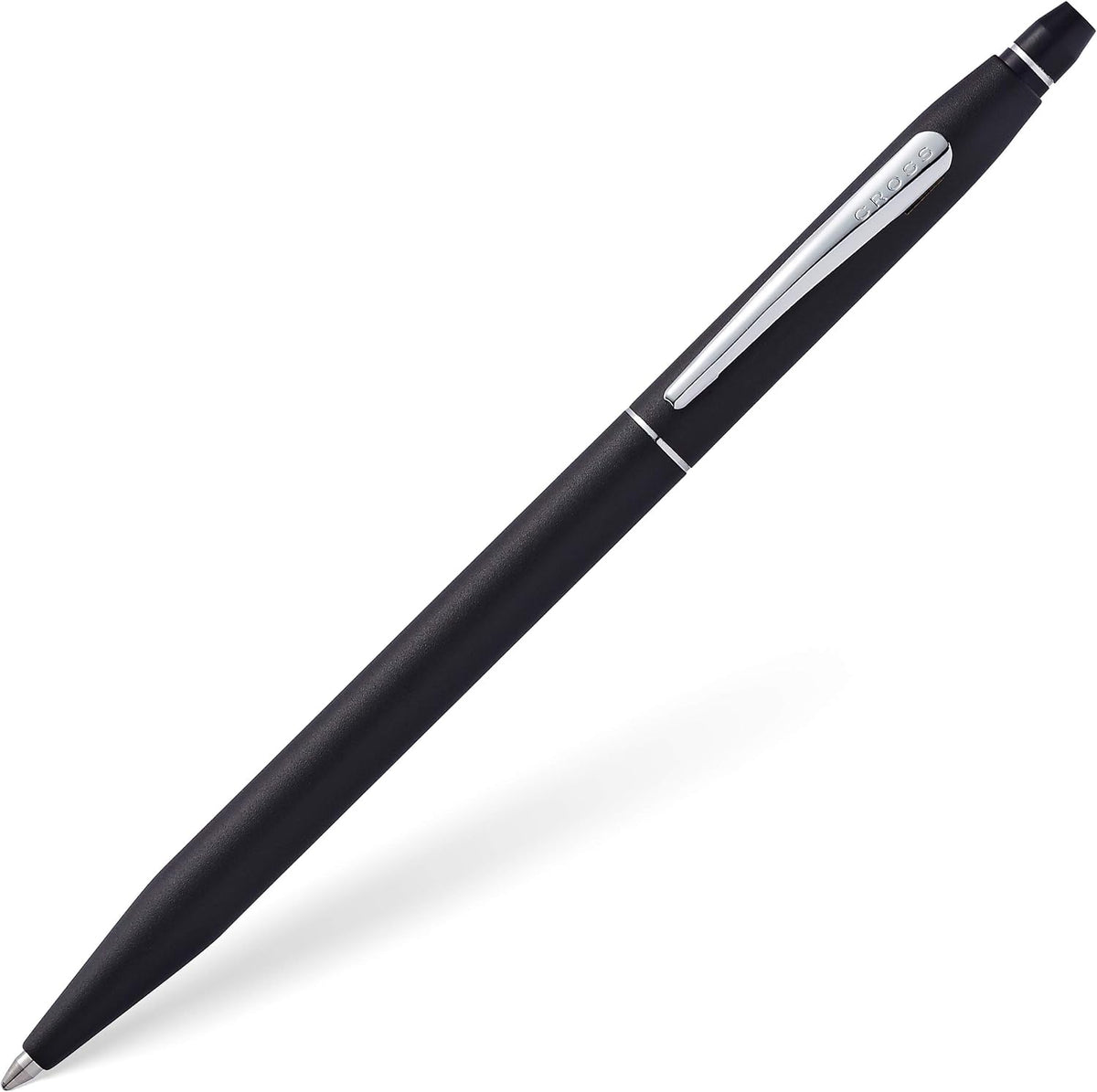 Cross Click Classic Black Ballpoint Pen – Chrome Trim (AT0622-102)
