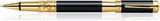 Waterman Elegance Black GT Rollerball Pen – 23K Gold-Plated Trim