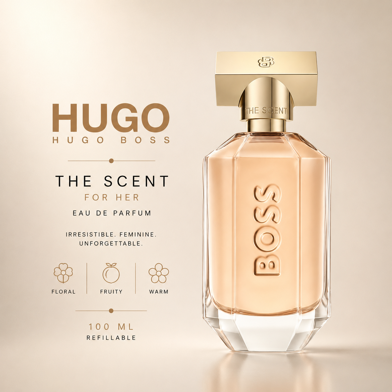 Hugo Boss The Scent for Her Refillable Eau de Parfum – 100ml