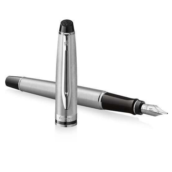 Waterman Expert Stainless Steel CT Fountain Pen – Premium Writing Instrument