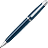 Sheaffer 9333 Ballpoint Pen – Shiny Chrome Cap & Blue Nickel Trim