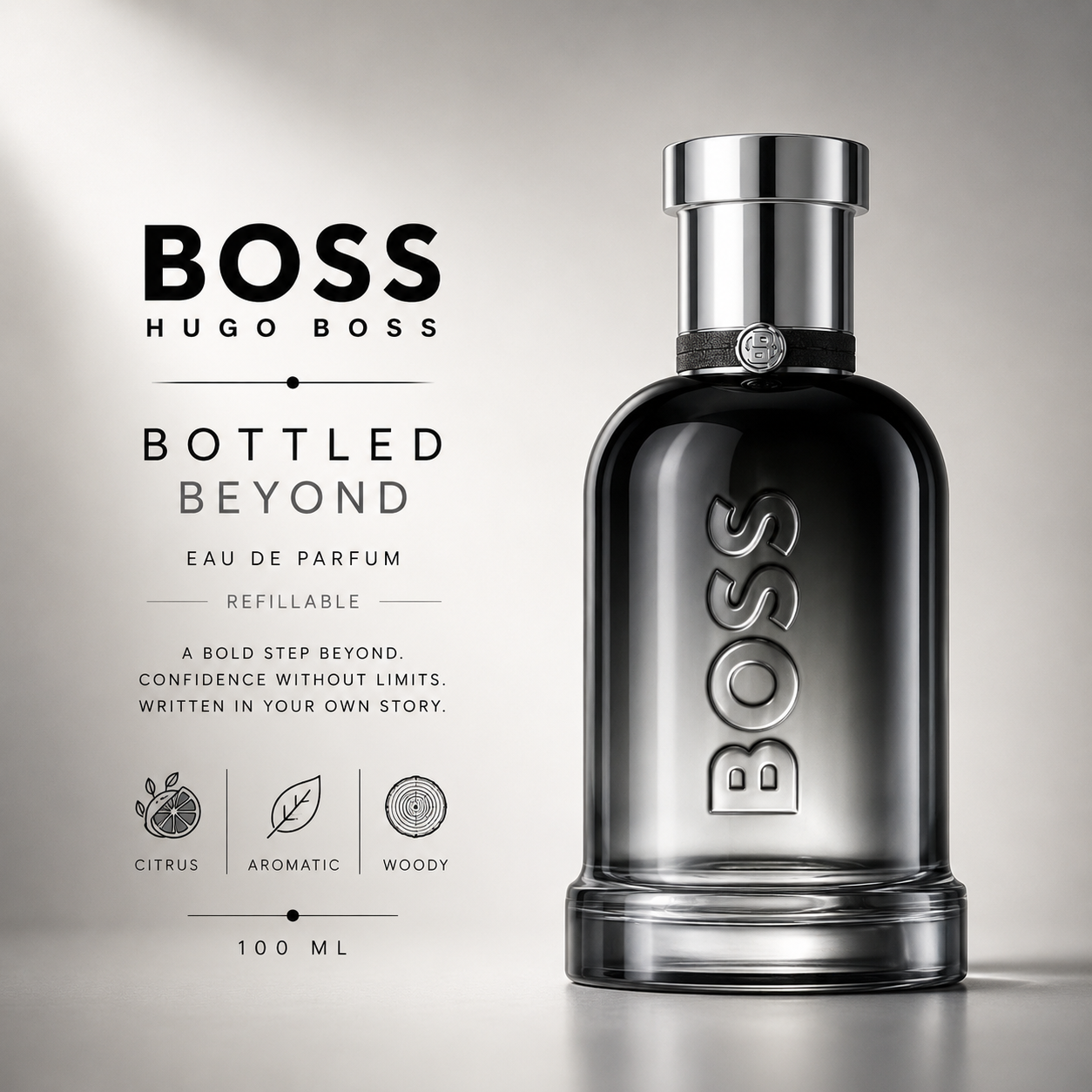Hugo Boss Bottled Beyond Refillable Eau de Parfum – 100ml