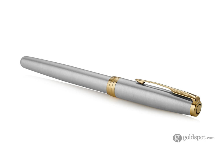 Parker Sonnet Rollerball Pen – Stainless Steel with Gold Trim